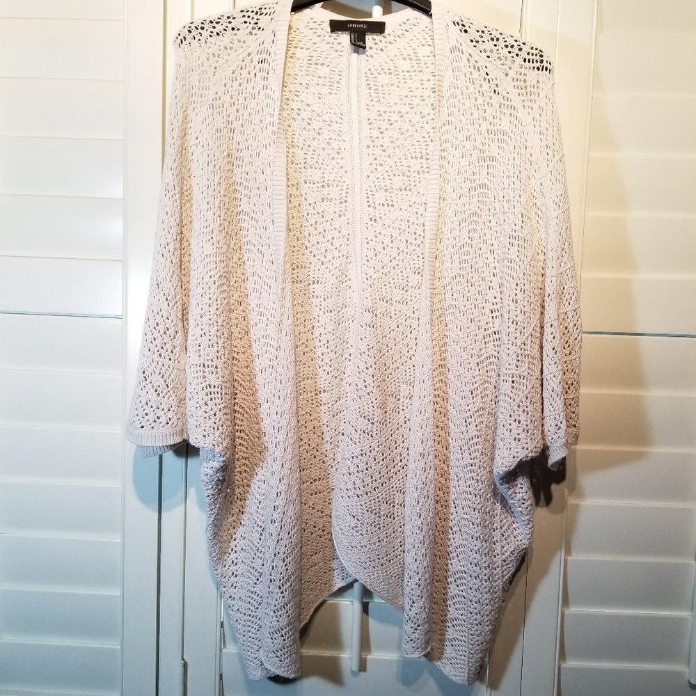 Forever 21 Women's L Knit Sweater Wrap
